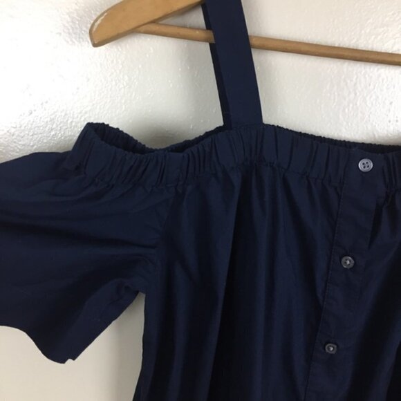 [Loft] Off the Shoulder Button Down Dress - Picture 3 of 8